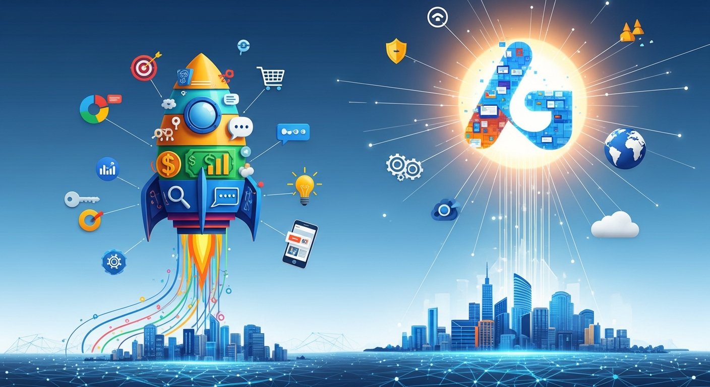 https://www.eamped.com/google-ads-for-startups-a-step-by-step-guide-to-profitable-ppc-campaigns/ - featured illustration